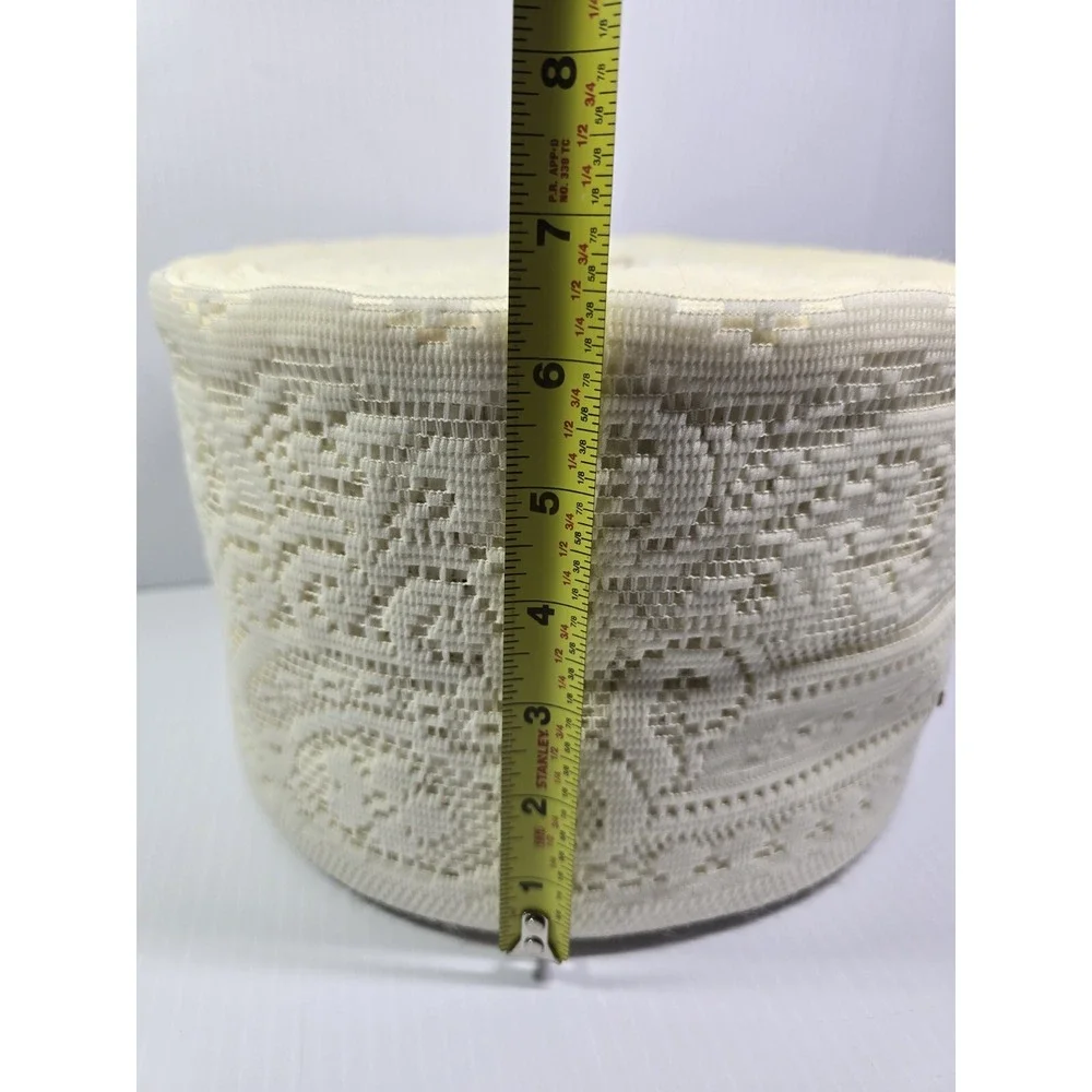 6.5 Inch Wide Bulk Lace Roll, MANY yards, Weights 2.5lbs, 10in Roll, 31in Around